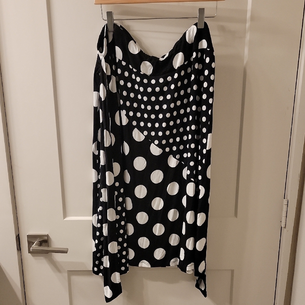 Polka Dot Black and White Skirt